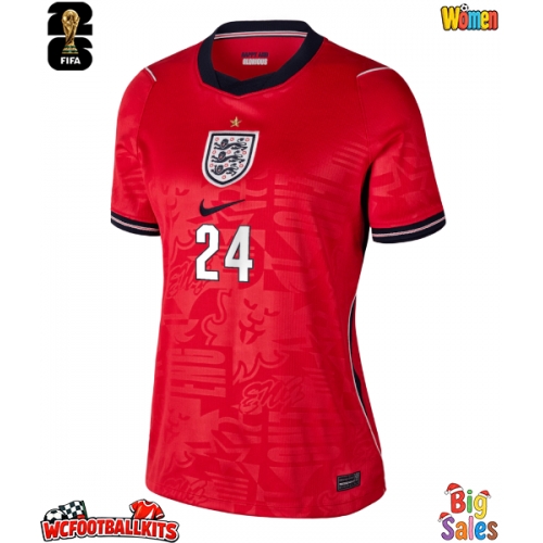 England Reece James #24 Replica Away Stadium Shirt for Women World Cup 2026 Short Sleeve